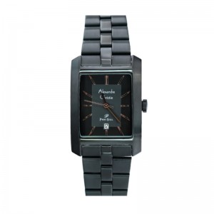 Alexandre Christie AC 1019 Full Black Rosegold Tick Steel LDBIPBARG